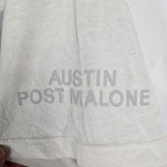 Post Malone Size XL Ivory Short Sleeve T Shirt NWOT - Picture 3 of 5